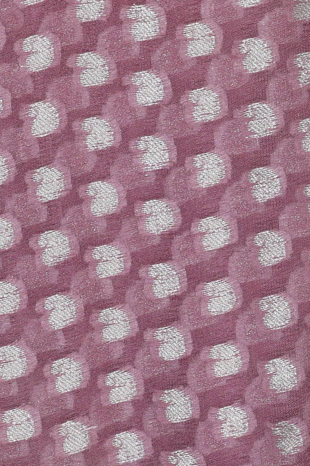 Image of Banarasi Semi Georgette Dark Onion Pink Saree